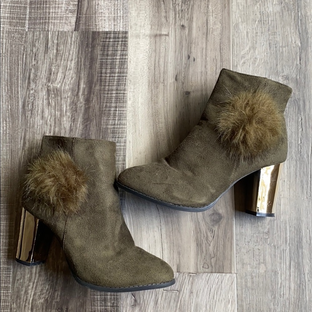 Olive green boots